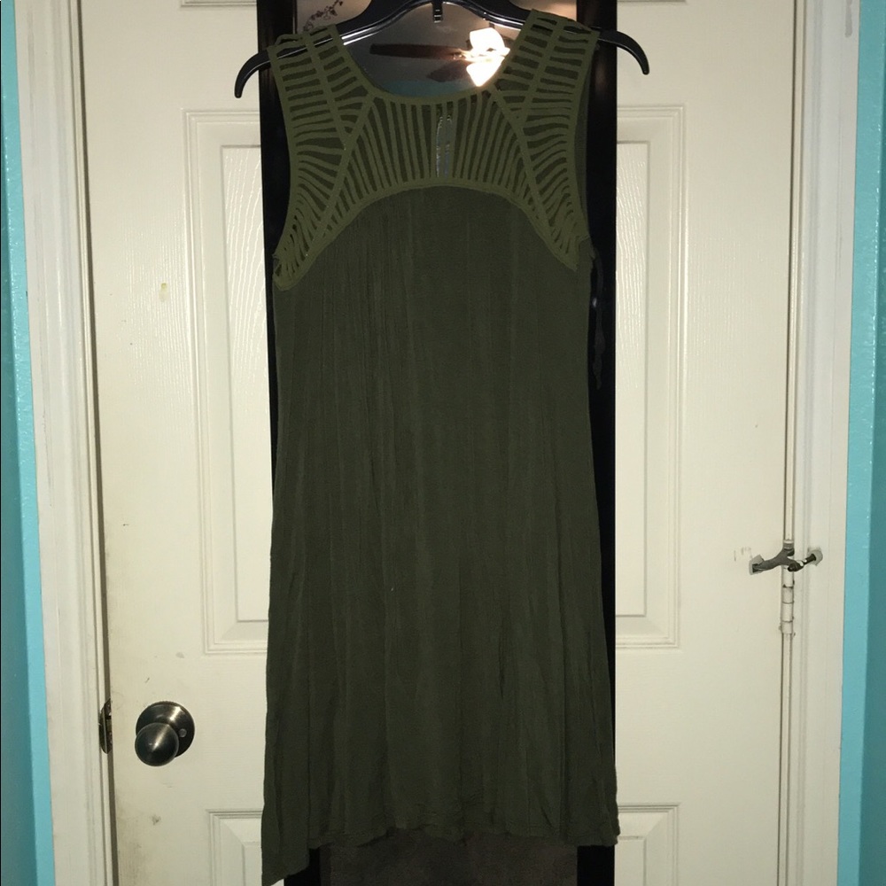 Olive green dress